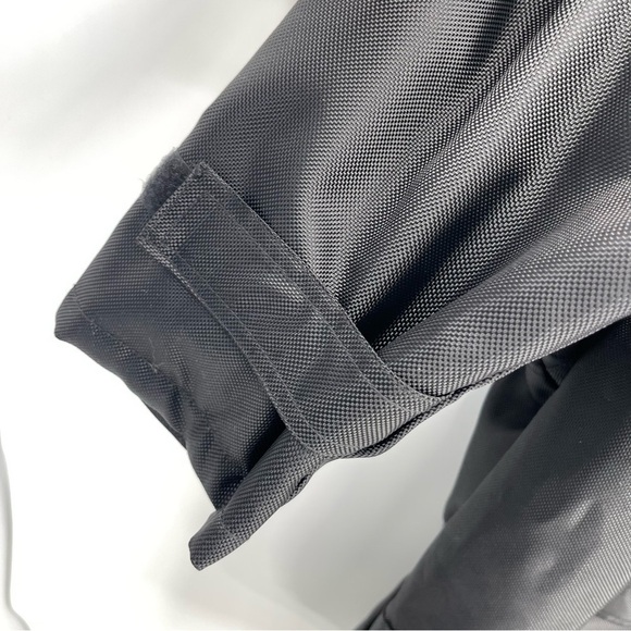 Mil-Tec Brand Men's Size XL Security Jacket Rain Coat Black Hooded Pockets - Picture 3 of 10